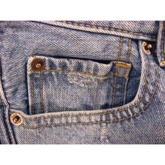 GAP Kids 1969 CUTOFF JEANS SHORTS Cut Off W 24 MEASURED Daisy Dukes Low Rise - Picture 5 of 12